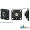 A & I Products 4 Bolt Flanged Bearing W/ Lock Collar, Re-Lubricatable 6" x6" x5" A-WGFZ28-I - alternate 1